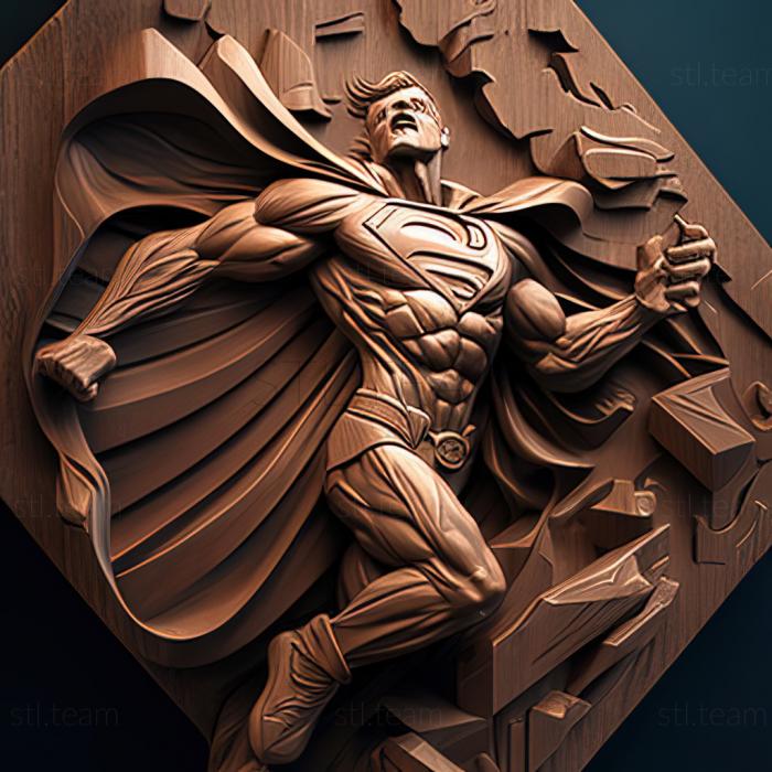 3D модель Супермен 4 Борьба за мир (STL)